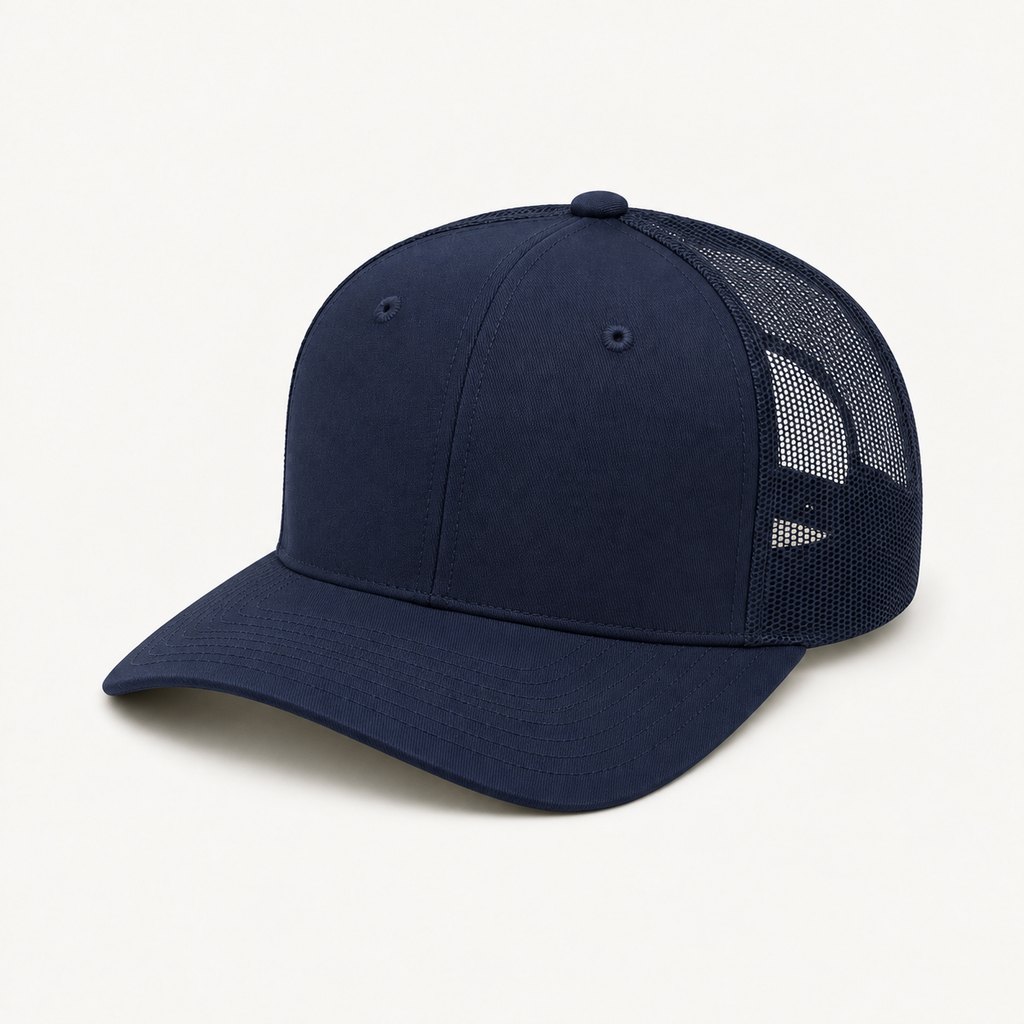 Richardson 112 trucker blank in navy